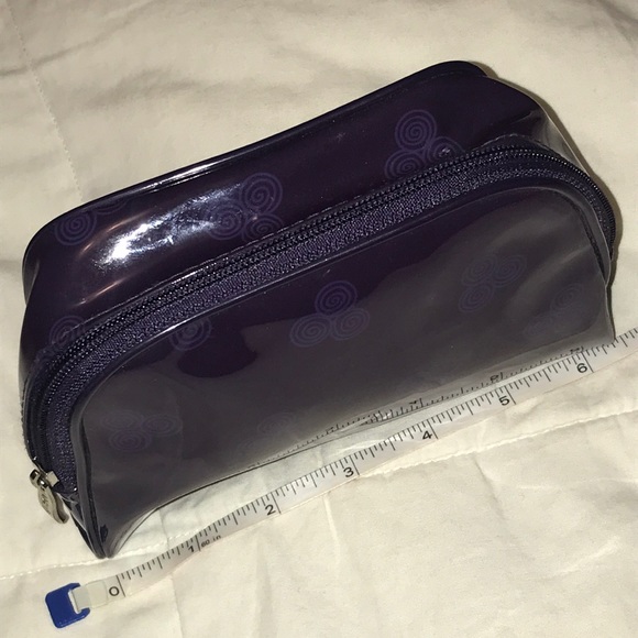 Lancôme deep purple cosmetic makeup bag - Picture 2 of 4